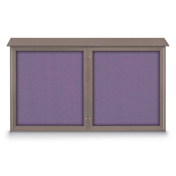 United Visual Products Open Faced Traditional Corkboard, 72x48" UV646A-BRONZE-RUBBER - main